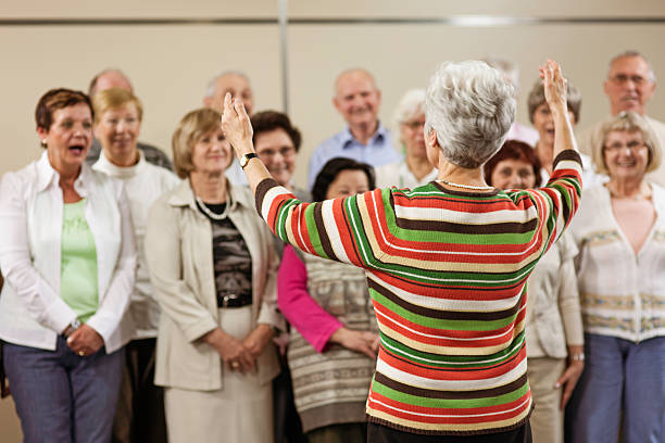 A community choir in rehearsal in Hexham attended by retired Haydon Bridge teacher